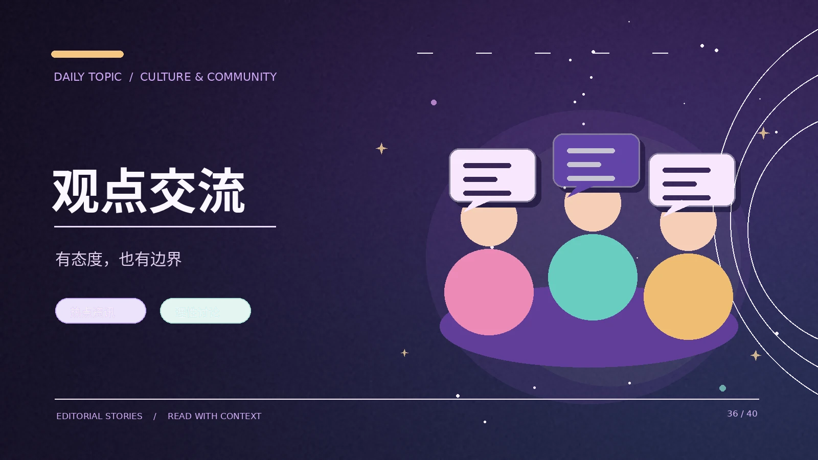 网络观点讨论如何减少误会